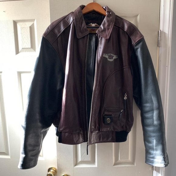 95th Anniversary Leather HD XL Riding Jacket - Picture 2 of 8